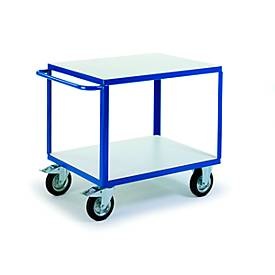 Rollcart Transportsysteme, ESD-Tischwagen mit 2 Ladeflächen, 1000 x 700 mm, Tragkraft 500 kg, ESD-Tischwagen mit 2 Ladeflächen, 1000 x 700 mm, Tragkraft 500 kg