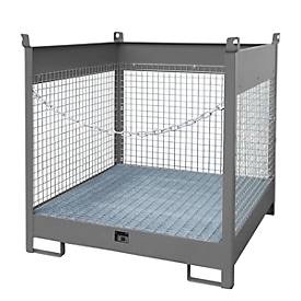 bauer, Fass-Stapelpalette Bauer FSP-4 D, für 4 x 200 l Fass, grau