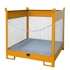 bauer, Fass-Stapelpalette Bauer FSP-4 D, für 4 x 200 l Fass, orange