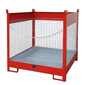 bauer, Fass-Stapelpalette Bauer FSP-4 D, für 4 x 200 l Fass, rot