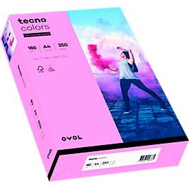 tecno, Tecno Pink A4 160 gsm 55 Papier 250 Stück, tecno DIN A4 Papier Pink 160 g/m² 250 Blatt