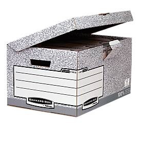 Fellowes, Fellowes Archivschachtel Bankers Box, Fellowes Archivschachtel Bankers Box Grau, 10 Stück