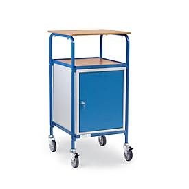 Fetra, fetra® Rollpult mit Schrank, 4 Lenkrollen, Flügeltür, 3 Böden, Schreibfläche 605 x 591 mm, fetra® Rollpult mit Schrank, 4 Lenkrollen, Flügeltür, 3 Böden, Schreibfläche 605 x 591 mm