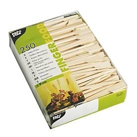 PAPSTAR, Fingerfood Spiesse Papstar Golf, L 90 mm, mit Fähnchengriff, Bambus, naturfarben, 250 Stück, Fingerfood Spiesse Papstar Golf, L 90 mm, mit Fähnchengriff, Bambus, naturfarben, 250 Stück