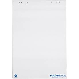 Schäfer Shop Select, Flipchart-Block mit Recyclingpapier, 5 x 20 Bl., 80g, blanko, Flipchart-Block mit Recyclingpapier, 5 x 20 Bl., 80g, blanko
