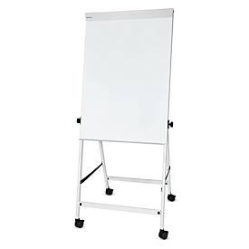 Maul, Flipchart MAUL office, Tafel B 70 x H 100 mm, inkl. Ablageschale, stufenlos höhenverstellbar, Vierbein, feststellbare Doppelrollen, weiß, Flipchart MAUL office, Tafel B 70 x H 100 mm, inkl. Ablageschale, stufenlos höhenverstellbar, Vierbein, feststellbare Doppelrollen, weiß