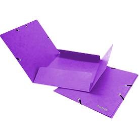 Biella, Gummibandmappe Biella, DIN A4, bis 200 Blatt, L 318 x B 242 x H 5 mm, Karton, violett, 5 Stück, Gummibandmappe Biella, DIN A4, bis 200 Blatt, L 318 x B 242 x H 5 mm, Karton, violett, 5 Stück