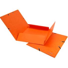 Biella, Gummibandmappe Biella, DIN A4, bis 200 Blatt, L 318 x B 242 x H 5 mm, Karton, orange, 5 Stück, Gummibandmappe Biella, DIN A4, bis 200 Blatt, L 318 x B 242 x H 5 mm, Karton, orange, 5 Stück