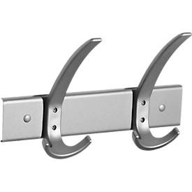undefined, Garderobenleiste 260 mm breit, 2 x 3fach-Haken, Garderobenleiste 260 mm breit, 2 x 3fach-Haken