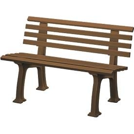 BLOME, Gartenbank, 2-Sitzer, L 1200 mm, braun, Gartenbank, 2-Sitzer, L 1200 mm, braun