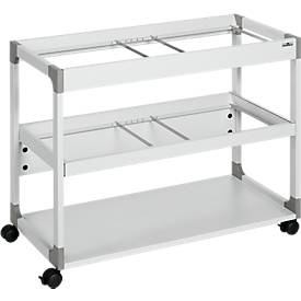 Durable, DURABLE Hängemappenwagen MULTI DUO für 200 Mappen, 2 Etagen mit Auszug lichtgrau, Durable Hängemappenwagen 379210 Grau 1 St.