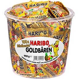 HARIBO, HARIBO Goldbären, Minibeutel, 100 Stück, Haribo Fruchtgummi Goldbären 100 Stück à 10 g