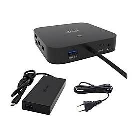 i-Tec - Dockingstation - USB-C / USB4 / Thunderbolt 3 / Thunderbolt 4 - HDMI, 2 x DP++ - GigE - 112 Watt