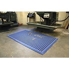 undefined, Bodenmatte Nitrilgummi blau, Industriematte Worksafe, ölresistent, blau, 900 x 1500 mm