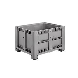 Industriebox, mit 4 Füssen, geschlossen m. Entnahmeklappe, 610 Liter