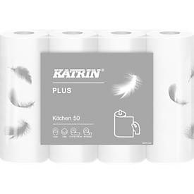 undefined, Küchenrolle KATRIN Plus, weiß, 3-lagig, 61 Blatt pro Rolle, 32 Rollen je Karton, Küchenrolle KATRIN Plus, weiß, 3-lagig, 61 Blatt pro Rolle, 32 Rollen je Karton