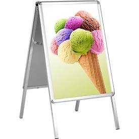 undefined, Kundenstopper A1, wetterfest, Kundenstopper, Format A1, beidseitig nutzbar, Antireflex-Folie, wetterfest, B 639 x T 700 x H 1120 mm, ohne Plakat