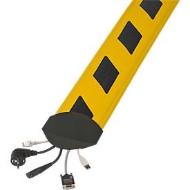 Serpa, Serpa Kabelbrücke TPE (Geruchneutrales Spezialgummigemisch) Gelb, Schwarz Anzahl Kanäle: 5 3000 mm Inhalt: 1 St., Kabelbrücken B15 CB Compact, 3000 mm, gelb/schwarz gestreift