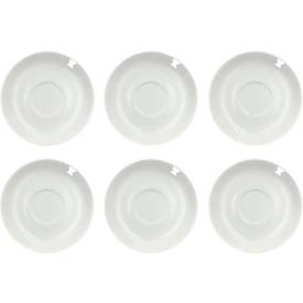 undefined, Kaffeeuntertasse Solea, Ø 150 mm, uni, weiß, Porzellan, 6 Stück, Kaffeeuntertasse Solea, Ø 150 mm, uni, weiß, Porzellan, 6 Stück