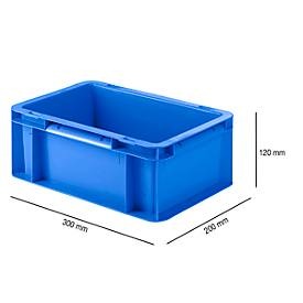 SSI Schäfer, Kasten im EURO-Mass EF 3120, 4,2 l, L 300 x B 200 x H 120 mm, blau, Kasten im EURO-Mass EF 3120, 4,2 l, L 300 x B 200 x H 120 mm, blau