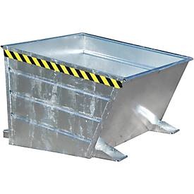 undefined, Kippbehälter, mit niedriger Schüttkante Volumen 0,8 m³ feuerverzinkt, eurokraft pro Kippbehälter, niedrige Schüttkante, Volumen 0,8 m³, feuerverzinkt
