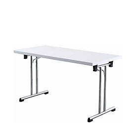 undefined, Klapptisch, 1380 x 690 mm, weiß, Klapptisch, 1380 x 690 mm, weiß