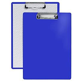 FolderSys, Klemmbrett A4, Klemme mit schützenden Kunststoffecken, PP, blau, Klemmbrett A4, Klemme mit schützenden Kunststoffecken, PP, blau