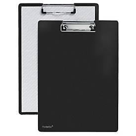 FolderSys, Klemmbrett A4, Klemme mit schützenden Kunststoffecken, PP, schwarz, Klemmbrett A4, Klemme mit schützenden Kunststoffecken, PP, schwarz