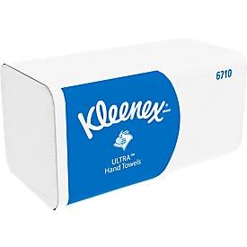 Kimberly Clark, KLEENEX® Ultra Supersoft Handtücher hochweiß, 2880 Tücher, Kleenex Ultra Falthandtücher Z-falz Weiss 3-lagig 6710 15 Stück à 96 Blatt