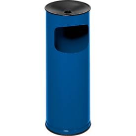 undefined, Sicherheits-Kombiascher, Stahlblech Volumen 17 l, HxØ 610 x 250 mm enzianblau, VAR® Sicherheits-Kombiascher, 17 Liter, enzianblau