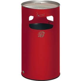 undefined, Kombiascher Volumen 69 l, HxØ 760 x 420 mm, Stahlblech feuerrot, Kombi-Ascher, H 750 mm, rot