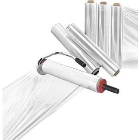 undefined, Komplett-Angebot Handwickelgerät + 6 Rollen Stretchfolie, transparent, Komplett-Angebot Handwickelgerät + 6 Rollen Stretchfolie, transparent