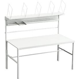 TRESTON, TRESTON Packtisch KOMBI BxT 1800 x 900 mm höhenverstellbar, Komplettangebot Packtisch TPB, Breite 1800 mm, höhenverstellbar