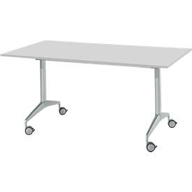 undefined, Konferenztisch, 1600 x 800 mm, lichtgrau, Konferenztisch, 1600 x 800 mm, lichtgrau