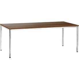 undefined, Konferenztisch, 2000 x 800 mm, Nussbaum-Dekor, Konferenztisch, 2000 x 800 mm, Nussbaum-Dekor
