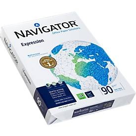 Navigator, Navigator Expression Kopier-/ Druckerpapier DIN A3 90 g/m² Weiss 500 Blatt, Navigator DIN A3 Druckerpapier 90 g/m² Glatt Weiß 500 Blatt
