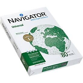 Navigator, Navigator Universal Kopier-/ Druckerpapier DIN A3 80 g/m² Weiss 500 Blatt, Fischer Papier Kopierpapier Navigator A3, 80 g/m² ,500 Stück