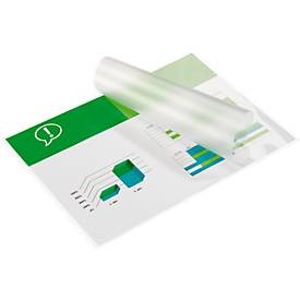GBC, GBC Laminierfolie A4 100 ?m, Mediengewicht, Laminierfolien GBC®, für Heisslaminiergeräte, A4 Hoch- & Querformat, beschriftbar, 100 µ, L 303 x B 216 mm, transparent, Polyester, 100 Stück