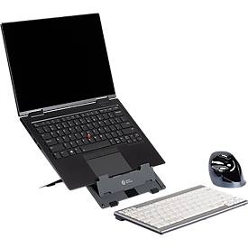 BakkerElkhuizen, BakkerElkhuizen Ergo-Q 160 Notebook-Halterung höhenverstellbar, BakkerElkhuizen Laptop-Ständer Ergo-Q 160 BNEQ160DG