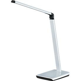 FISCHER & HONSEL, LED-Tischleuchte Bright, dimmbar, CCT, silber, Fischer & Honsel Tischleuchte , 50432 Bright , Metall , 16x79 cm , schwenkbar, Farbtemperaturwechsler , 003151121601