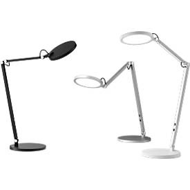 Fabas Luce, LED-Schreibtischleuchte Regina mit Dimmer, schwarz, LED-Schreibtischleuchte Regina mit Dimmer, schwarz