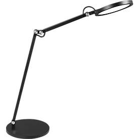 Fabas Luce, LED-Schreibtischleuchte Regina mit Dimmer, schwarz, LED-Schreibtischleuchte Regina mit Dimmer, schwarz