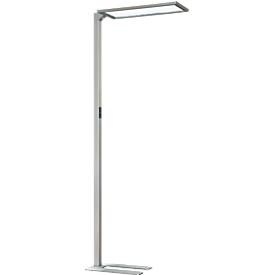 undefined, LED Stehlampe NUBO plus, dimmbar, für Bildschirmarbeitsplatz, direkt/indirekt leuchtend, 4000 K, silbern, LED Stehlampe NUBO plus, dimmbar, für Bildschirmarbeitsplatz, direkt/indirekt leuchtend, 4000 K, silbern