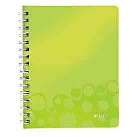 Leitz, LEITZ Spiralbuch WOW PP A5 4639-00-54 grün 80 Blatt, LEITZ Spiralbuch WOW PP A5 4639-00-54 grün 80 Blatt