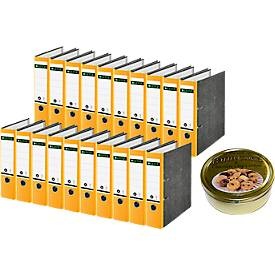 Leitz, LEITZ® Ordner 1080, DIN A4, Rückenbreite 80 mm, 20 Stück, gelb, LEITZ® Ordner 1080, DIN A4, Rückenbreite 80 mm, 20 Stück, gelb