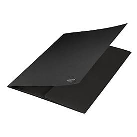 Leitz, Leitz® Jurismappe Recycle, Format A4, für bis zu 250 Blatt, 3 Einschlagklappen, CO2-neutral, 100 % recycelbar, Blauer Engel, Recyclingkarton, schwarz, Leitz Jurismappe Recycle, A4, schwarz, Karton, 3906-00-95