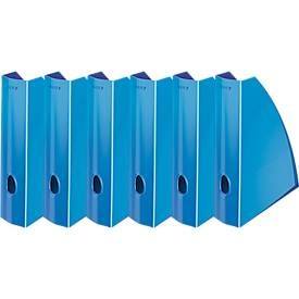 Leitz, LEITZ® Stehsammler WOW 5277, blau, 6 Stück, LEITZ® Stehsammler WOW 5277, blau, 6 Stück