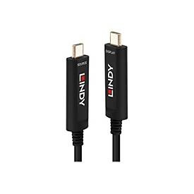 Lindy Fibre Optic Hybrid USB Type C Video Cable - USB-Kabel - USB-C (M) bis USB-C (M) - 5 m - rund - Schwarz