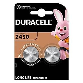 Duracell, CR 2450 Lithium-Knopfzelle 3V, Batterie, Lithium Knopfzellen Duracell CR2450, 3V, Duralock Power Preserve Technologie, 2 Stück