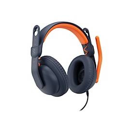 Logitech, Logitech Zone Learn Wired Over-Ear Headset for Learners, USB-C - Kopfhörer mit Mikrofon - ohrumschließend - Ersatz - kabelgebunden - USB-C, Logitech Zone Learn Wired Over-Ear Headset for Learners, USB-C - Kopfhörer mit Mikrofon - ohrumschließend - Ersatz - kabelgebunden - USB-C